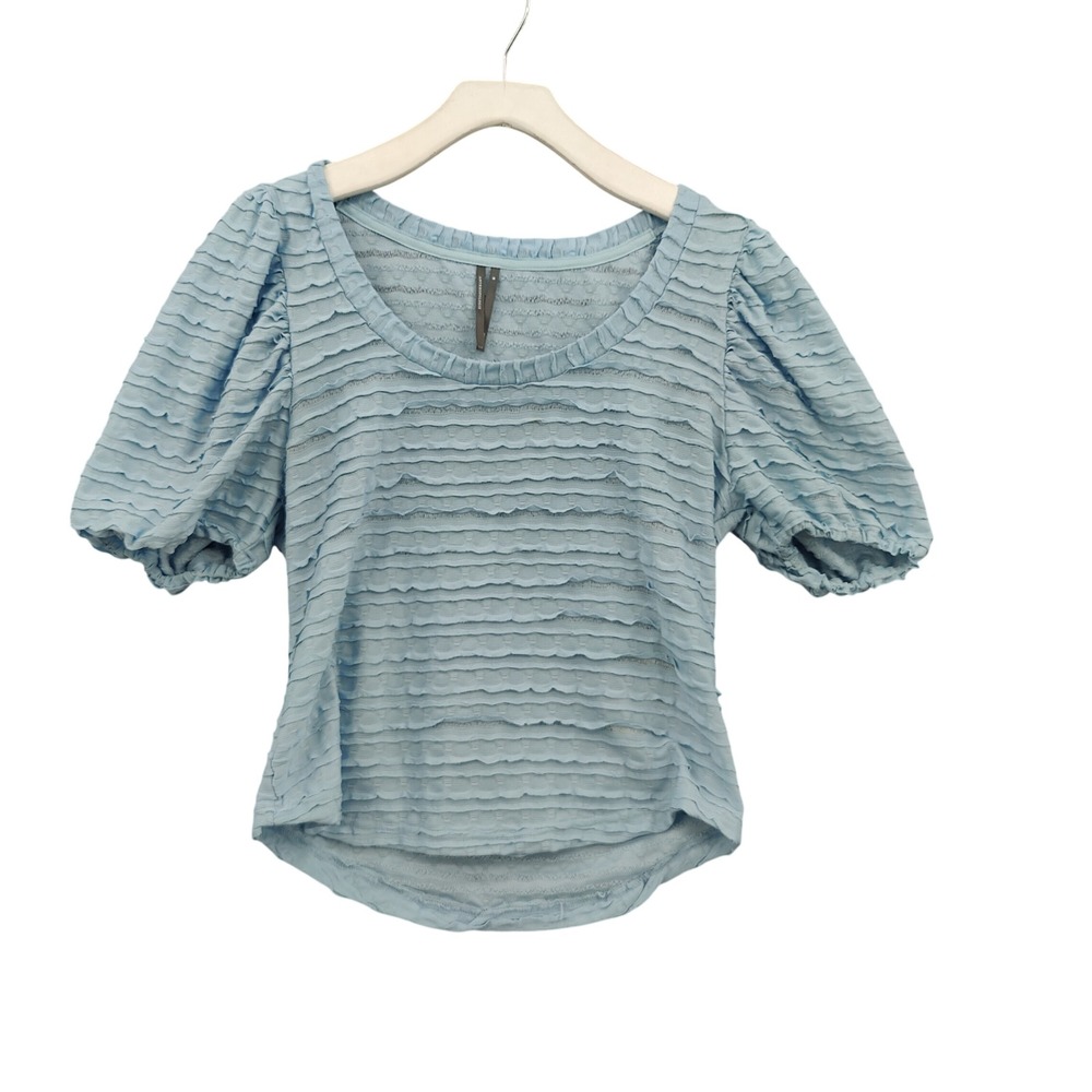 Anthropologie Women Ethereal Fairy Romantic Coquette Puff Sleeve Blouse M Top